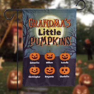 Halloween Night - Little Pumpkins - Personalized Flag.