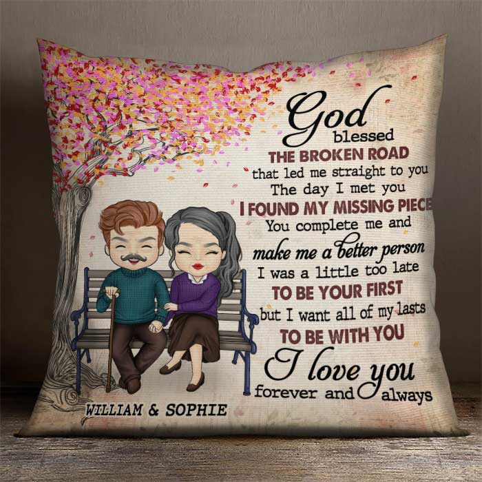 All Of My Lasts To Be With You - Gift For Couples, Personalized Pillow (Insert Included).
