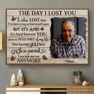 The Day I Lost You - Personalized Horizontal Poster.