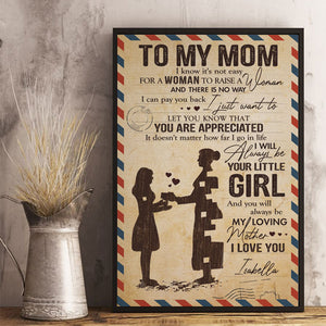 To My Beloved Mom & Dad - Personalized Vertical Poster.