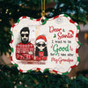 I Tried To Be Good But I Take After My Grandpa - Personalized Custom Benelux Shaped Wood Christmas Ornament