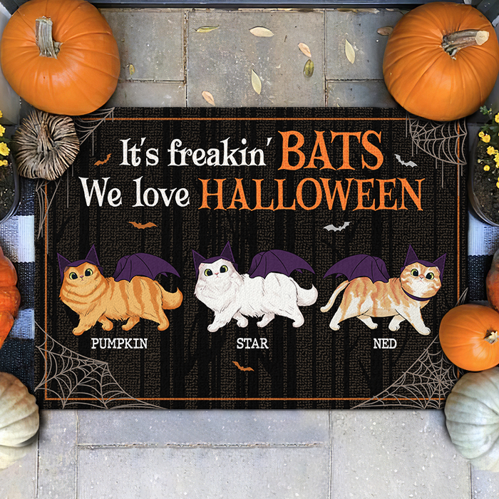 We Love Halloween - Personalized Decorative Mat - Gift For Pet Lovers, Halloween Gift