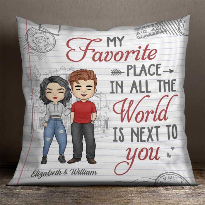Custom Photo My Favorite Place In All The World Is Next To You - Coupl -  Pawfect House