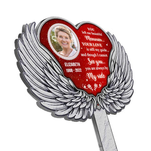 I Can't See You, But Your Love Is Still My Guide - Upload Image, Personalized Custom Acrylic Garden Stake.
