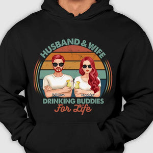 We Are Drinking Buddies For Life - Gift For Couples, Husband Wife - Personalized T-shirt, Hoodie