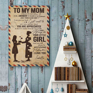 To My Beloved Mom & Dad - Personalized Vertical Poster.