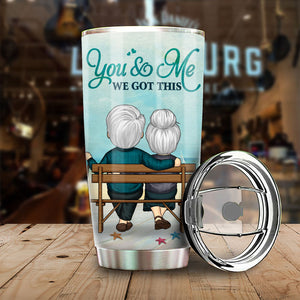 You & Me, We Got This - Personalized Tumbler - Gift For Couples, Husband Wife