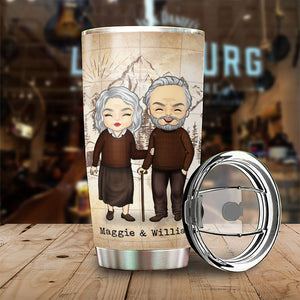 Baby, Let's Go Camping At 80 - Gift For Camping Couples, Personalized Tumbler.