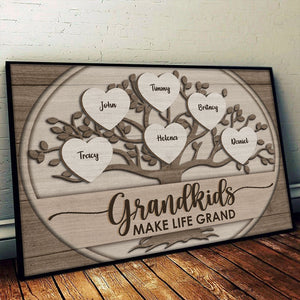 My Grandkids Make My Life Marvelous - Personalized Horizontal Poster- Gift For Grandparents