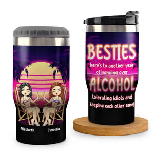 Keeping Each Other Sane - Personalized Can Cooler - Gift For Bestie
