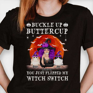 You Just Flipped My Witch Switch - Personalized Unisex T-Shirt, Halloween Ideas..