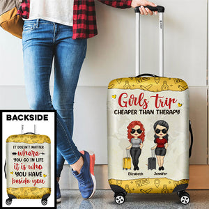 Girls Trip, It Doesn't Matter Where You Go - Personalized Luggage Cover
