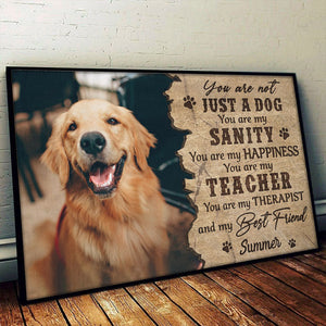 You're My Therapist - Personalized Horizontal Poster - Upload Image, Gift For Pet Lovers