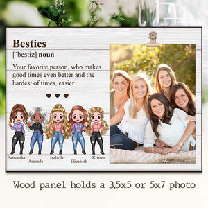 You Make Good Times Even Better - Gift For Besties, Personalized Photo Frame.