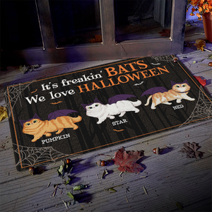 We Love Halloween - Personalized Decorative Mat - Gift For Pet Lovers, Halloween Gift