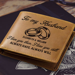 I Love You Still - Personalized Bifold Wallet - Gift For Couples, Husband Wife