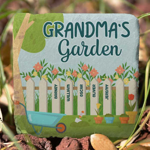 Grandma's Garden Of Love - Personalized Garden Stone - Gift For Grandma, Grandparents