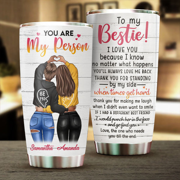 Personalized Camping Couple Tumbler - A True Love Story Never Ends