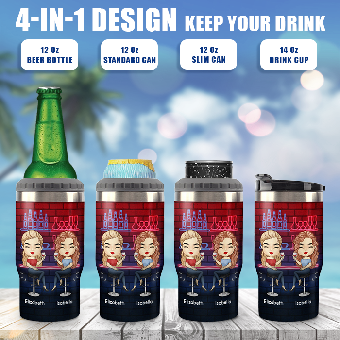 Nous sommes peut-être ivres - Glacière personnalisée - Cadeau pour meilleure amie