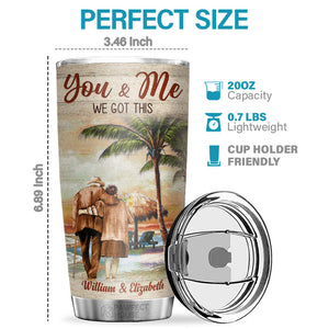 You're The Best Thing That Ever Happened To Me - Personalized Tumbler - To My Wife, Gift For Wife, Anniversary, Engagement, Wedding, Marriage Gift