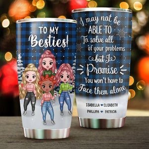 To My Bestie - Friends Become Sisters - Personalized Tumbler.