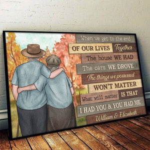 Our Cheerful Journey Will Matter - Personalized Horizontal Poster - Gift For Couples, Husband Wife