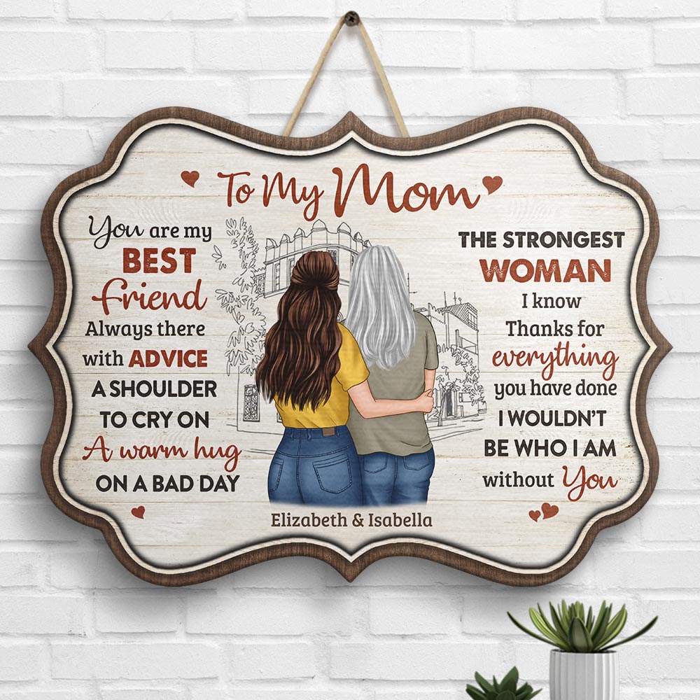 Mothers Day Gifts Mum Mother Daughter Best Friend Mummy & Me Rustic Plaque