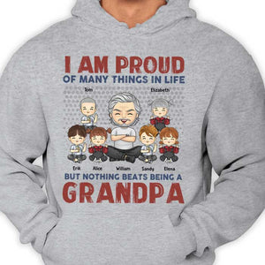 Nothing Beats Being A Grandpa - Gift For Dad, Grandpa - Personalized Unisex T-shirt, Hoodie