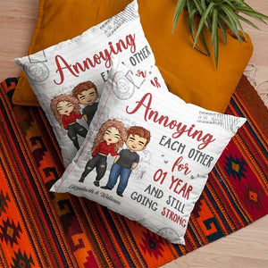 Annoying Each Other For So Many Years And Still Going Strong - Gift For Couples, Personalized Pillow (Insert Included).