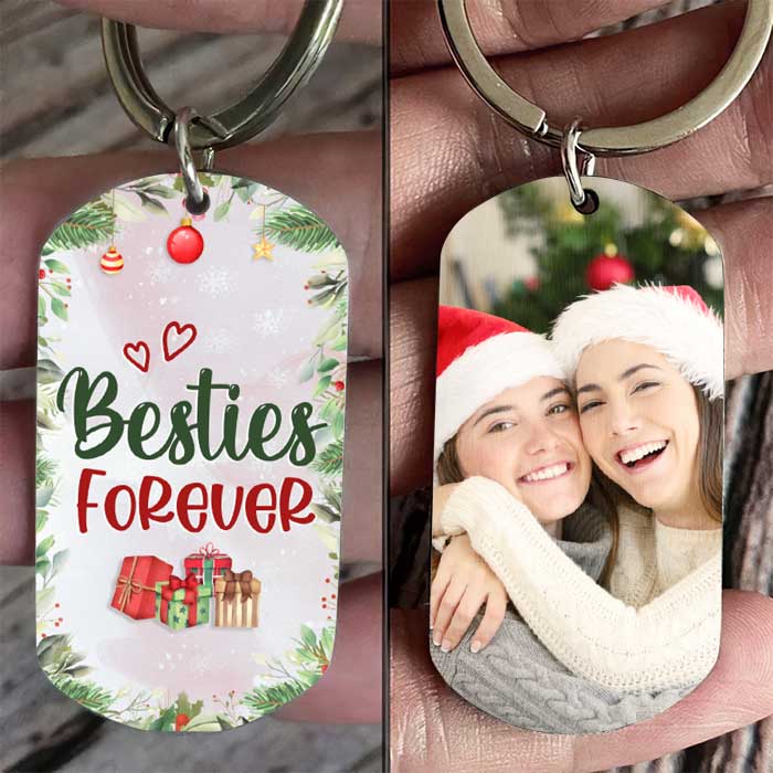Being My Friend Is Really The Only Gift You Need - Upload Photo - Personalized Keychain.