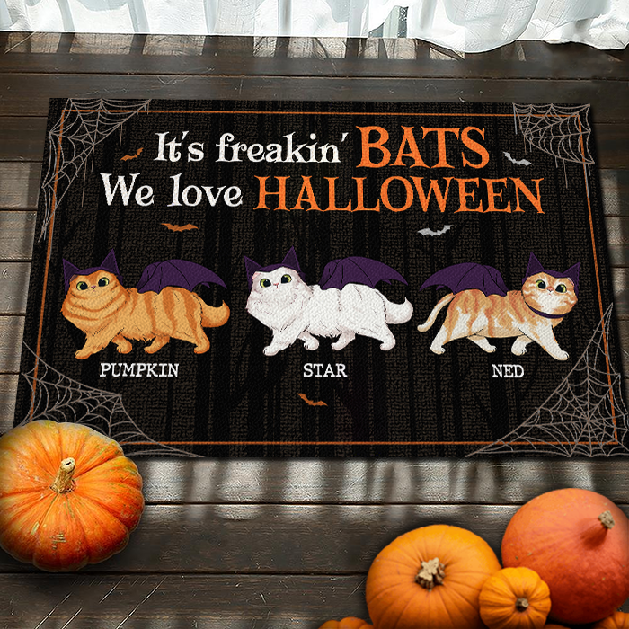 We Love Halloween - Personalized Decorative Mat - Gift For Pet Lovers, Halloween Gift