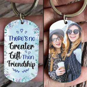 Besties Forever - Upload Photo - Personalized Keychain.