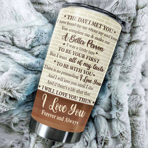 Husband To Wife - I'll Love You Until I Die - Gift For Couples, Husband Wife, Personalized Tumbler.