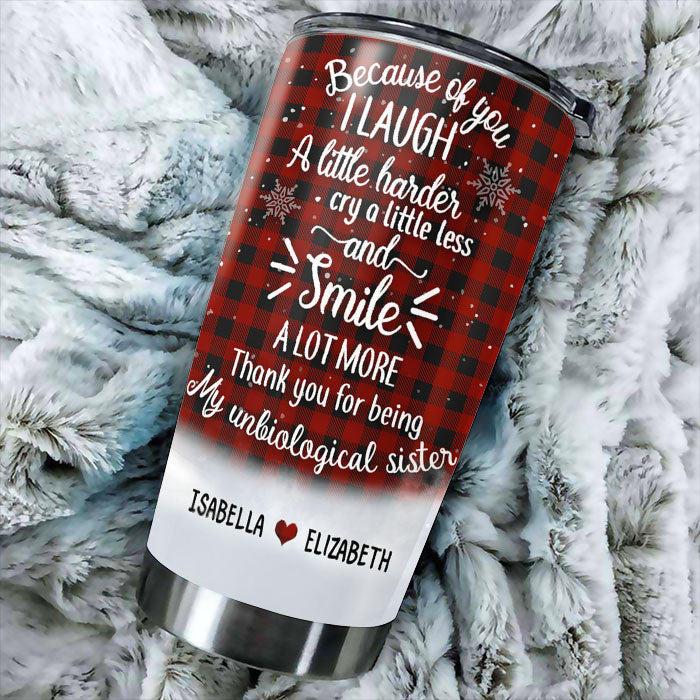 To My Bestie - Friends Become Sisters - Personalized Tumbler.