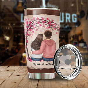 Destiny Made Us A Couple, I Love You Forever And Ever - Gift For Couples, Personalized Tumbler.