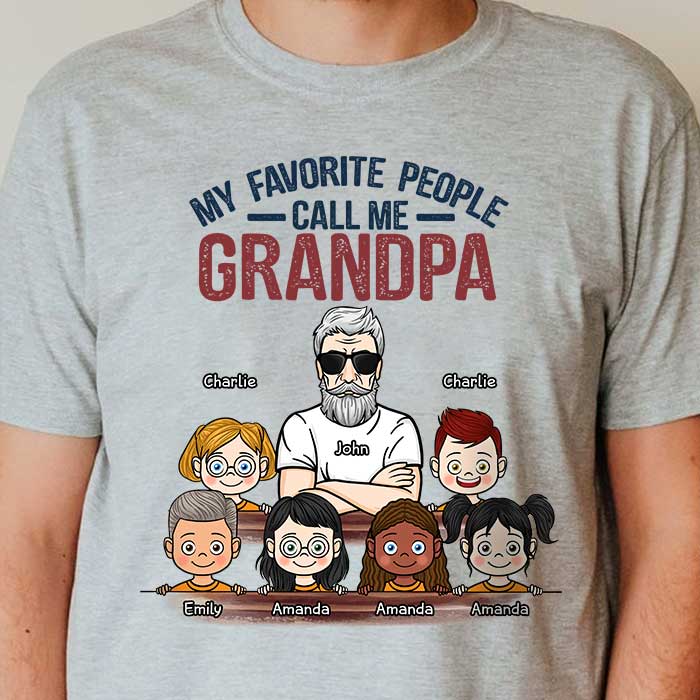 My Favorite People Call Me Grandad Shirt My Favorite People Call Me Grandad Shirt