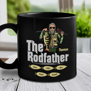 The Rodfather - Gift For Dad - Personalized Mug.
