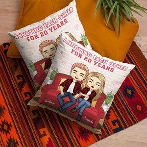 Annoying Each Other For Many Years - Gift For Couples, Personalized Pillow (Insert Included).