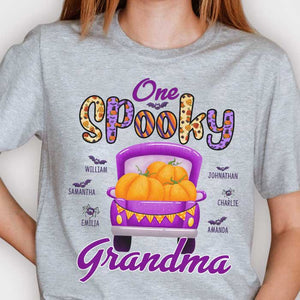 One Spooky For Halloween - Personalized Unisex T-Shirt.