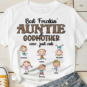 Best Autie & Godmother ever - Personalized Unisex T-Shirt.
