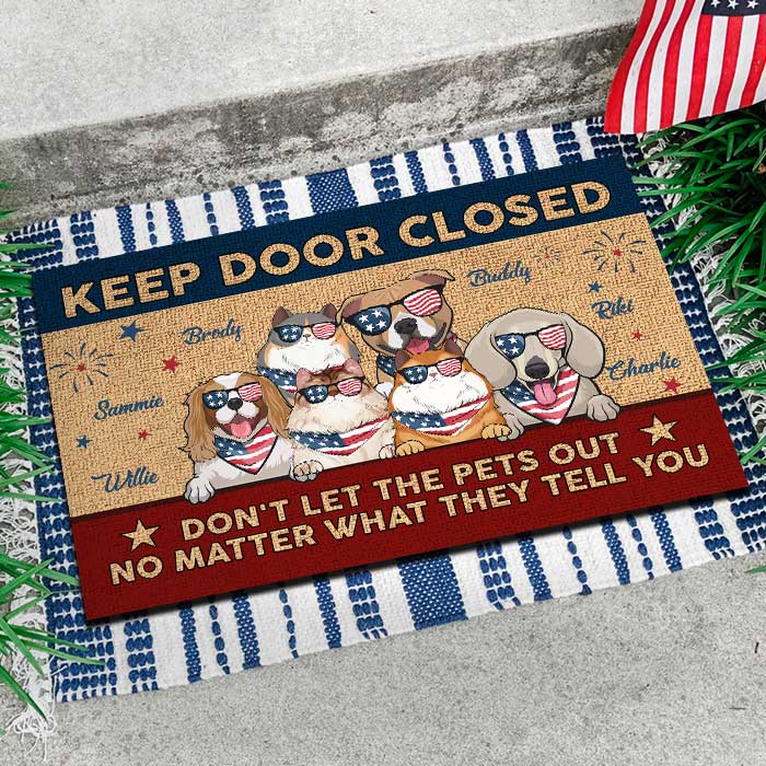 Don't Let the Dogs Out Doormat, Dog Doormat, Funny Doormat