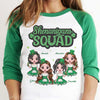 Best Friends, Shenanigans Squad - Gift For Besties, Personalized St. Patrick's Day Unisex Raglan Shirt