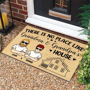 There's No Place Like - Personalized Decorative Mat.