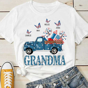 The Love For Family - Gift For 4th Of July - Personalized Unisex T-Shirt.