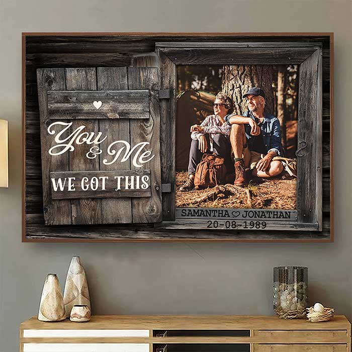 You and Me - Personalized Horizontal Poster.