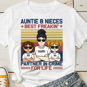 Auntie & Niece - Personalized Unisex T-Shirt.