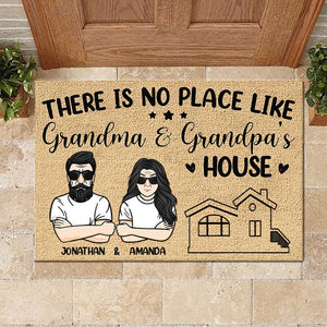 There's No Place Like - Personalized Decorative Mat.