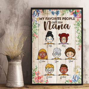 My Favorite People - Personalized Vertical Poster.