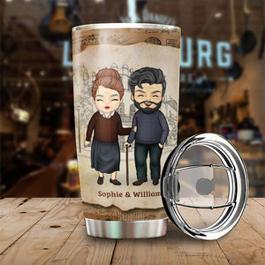 Meeting You Was Fate, Becoming Our Friend Was A Choice - Gift For Couples, Personalized Tumbler.