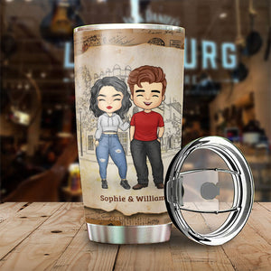 Meeting You Was Fate, Becoming Our Friend Was A Choice - Gift For Couples, Personalized Tumbler.